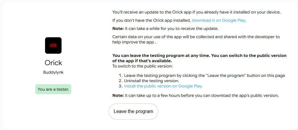 You are a tester badge